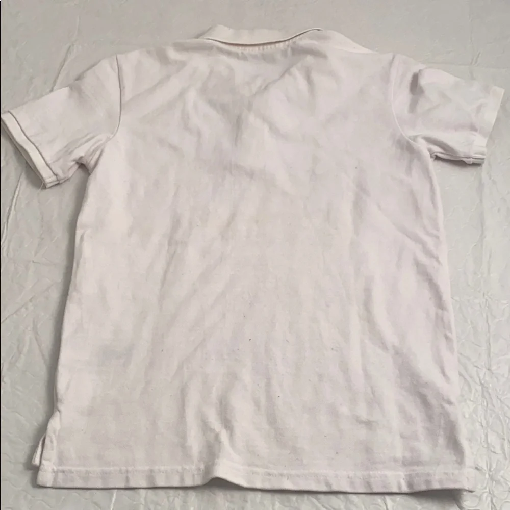 Gap white pique short sleeve polo shirt 12